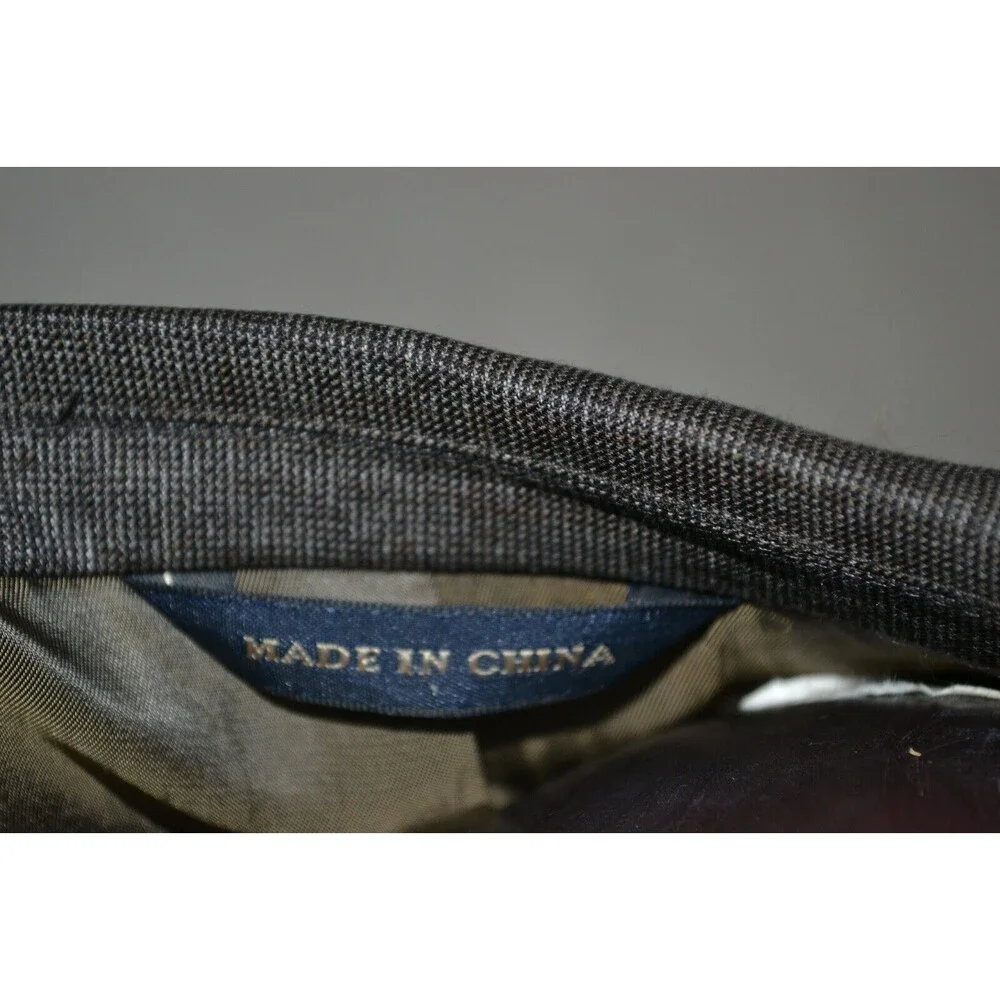 Banana‎ Republic 100% Wool Blazer Suit Jacket Grey Charcoal Men's Modern Fit 42R